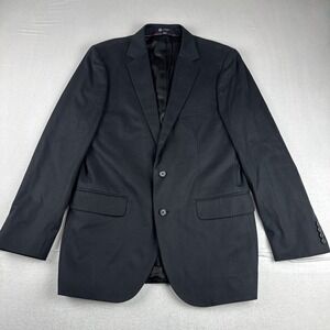 New! J Crew Mens Black Cotton Blazer 40R Office Business Professional #14959